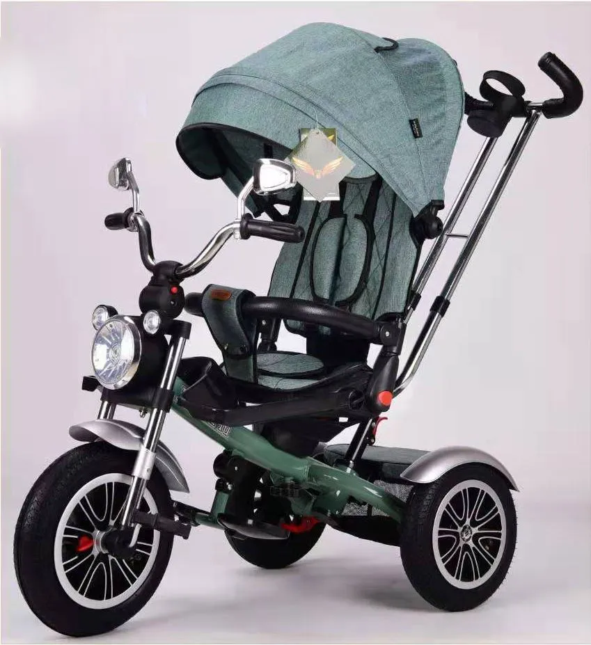 มัลติฟังก์ชั่นพับ 3 ล้อเด็กนั่ง